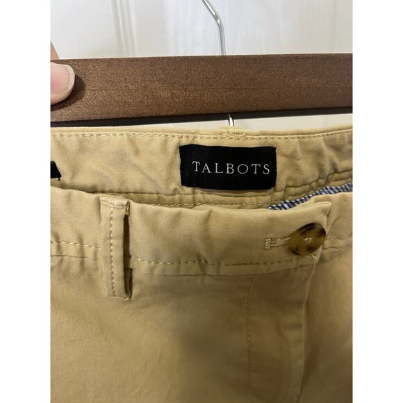 Talbots Women's Size 8P Petite Relaxed Chino Cotton Blend Relaxed Khaki Pants. - Picture 3 of 10